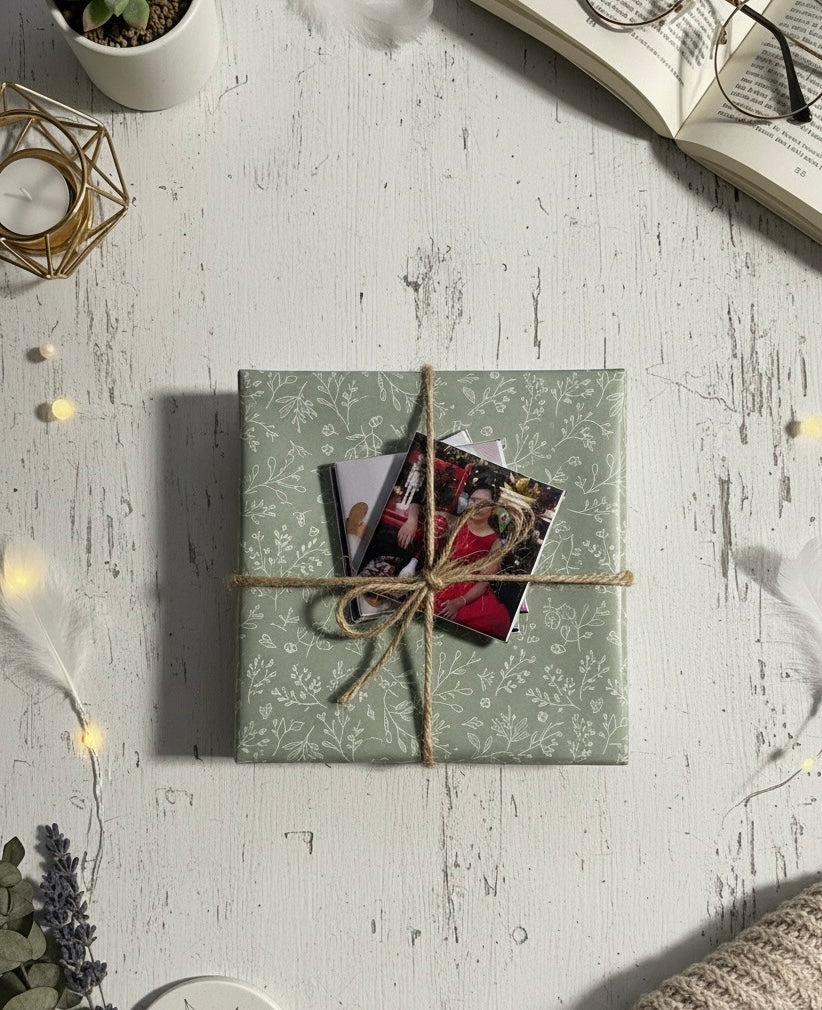 Gift box with custom photo magnets - photo paper with mylar, acrylic backing - personalised keepsake - Magnipix